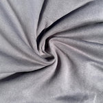 Cotton Fleece Dark Grey With Matching Rib Medium Weight | 400 GSM/ 12 OZ Knit Sweatshirt Fabric By The Yard