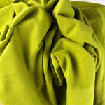 Moss Green Cotton Jersey Spandex 10 oz Medium Weight Eco-Friendly Sustainable Fabric By the Yard