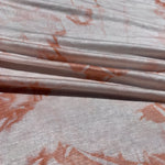 Bamboo Peach Pink Cloud Tie Dye Splash Spandex Jersey Knit 60″ Eco-Friendly Fabric By The Yard Good For Face Mask