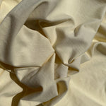 100% Cotton Jersey Light Yellow Knit Medium-Heavy Weight Eco-Friendly Fabric By The Yard 60″