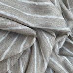Striped Linen Jersey Knit 60″ Eco-Friendly Fabric By The Yard