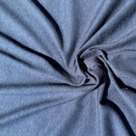 100% Cotton Jersey Navy Blue Knit Medium-Heavy Weight Eco-Friendly Fabric By The Yard 60″