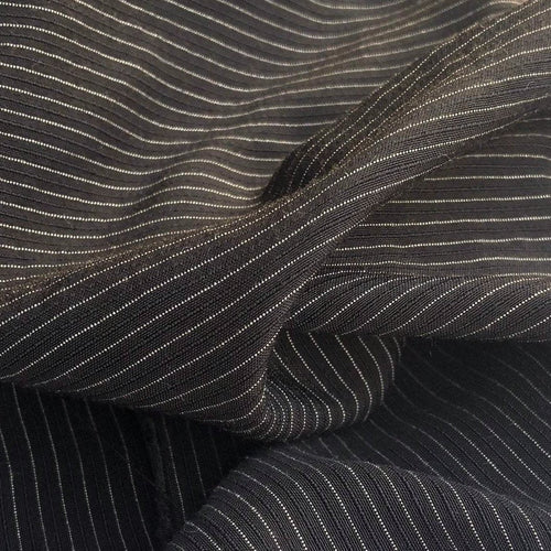 Striped Cotton Lyocell Fabric
