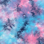 Bamboo Spandex Jersey Knit Blue,Pink & Purple Cloud Tie Dye Splash 60″ Eco-Friendly Fabric By The Yard eco-friendly