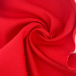 Organic Red Cotton Fleece Medium Weight | 350 GSM/ 12 OZ Knit Sweatshirt Fabric By The Yard