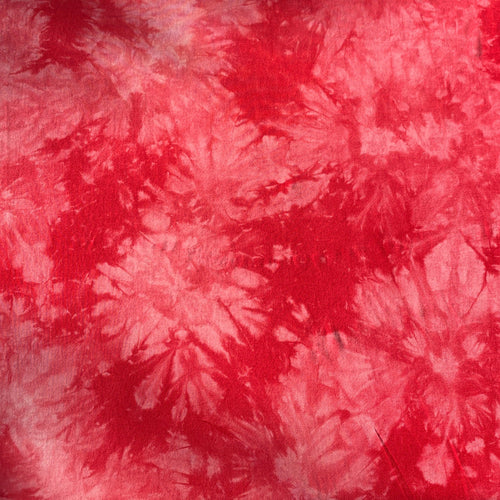 Bamboo Apple Red Cloud Tie Dye | Spandex Jersey Knit | Eco-Friendly | By The Yard