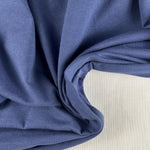 Steel Blue Cotton Jersey Spandex 10 oz Medium Weight Eco-Friendly Sustainable Fabric By the Yard