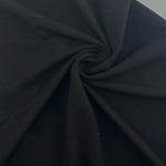 Bamboo Spandex Black Lycra Jersey Knit Fabric By the Yard 60″