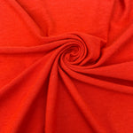 Cotton Red Orange Jersey Knit 100% Fabric By the Yard 58″