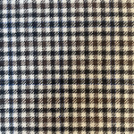 Italian Wool Checkered Plaid Flannel Brown and White Woven Fabric by the Yard –Soft & Durable