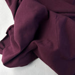 Maroon Cotton Jersey Spandex 10 oz Medium Weight Eco-Friendly Sustainable Fabric By the Yard