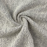 Double-Sided French Terry Striped Gray Fabric by the Yard | 15 Oz/340 GSM – Reversible Knit for Hoodies, Sweatshirts, Loungewear & More