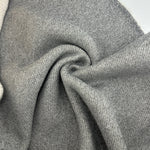 Heavy Fleece Thick Sherpa Heather Gray Cotton Fabric | 500 GSM Heavy Sweatshirt Fabric By The Yard
