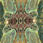 Green Geometric Silk, Lightweight