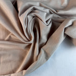 Tan Cotton Jersey Spandex 10 oz Medium Weight Eco-Friendly Sustainable Fabric By the Yard