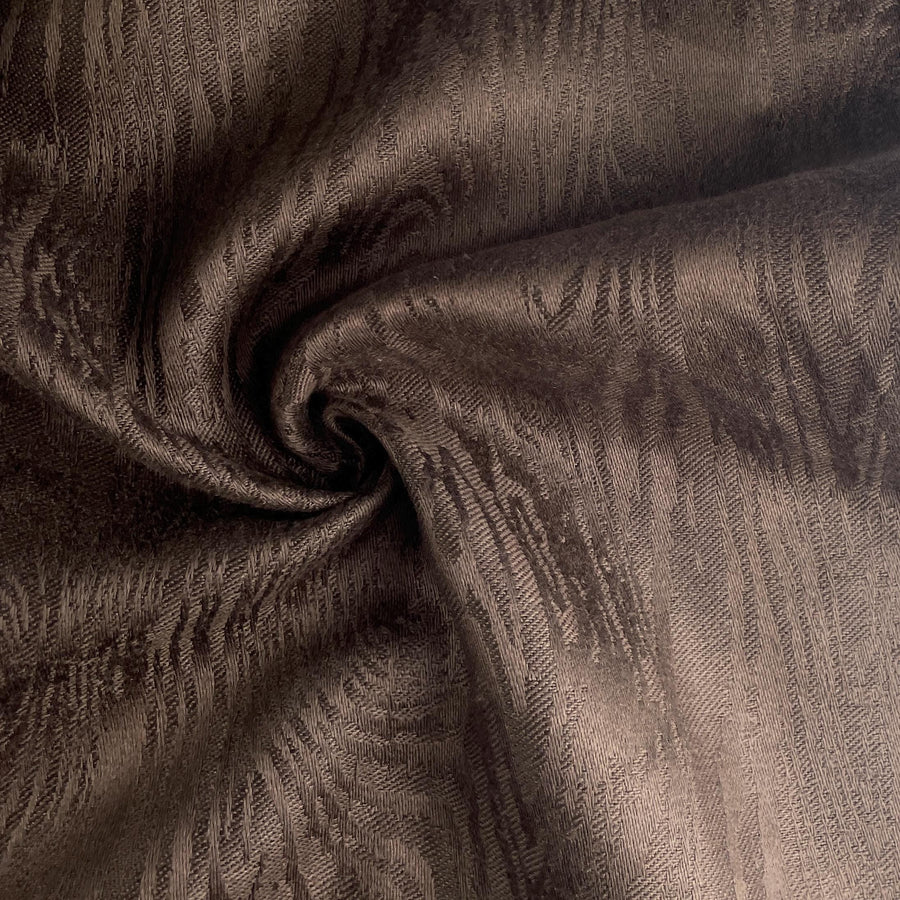 Heavy Italian Linen Brown Wood Jacquard Pattern Design 16 oz Upholstery/Apparel Fabric By The Yard 60″