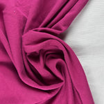 Magenta Cotton Jersey Spandex 10 oz Medium Weight Eco-Friendly Sustainable Fabric By the Yard