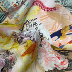 Japanese Pattern Linen Voile, Lightweight