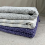Double-Sided Gray French Terry Fabric by the Yard | 15 Oz/340 GSM – Reversible Knit for Hoodies, Sweatshirts, Towels, Loungewear & More