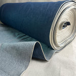 Selvedge Japanese Heritage Blue Denim | Woven Fabric by the Yard | Blue 460 GSM/13 oz Denim | Textured Indigo for Jeans, Jackets & Shirts