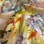 Japanese Pattern Linen Voile, Lightweight