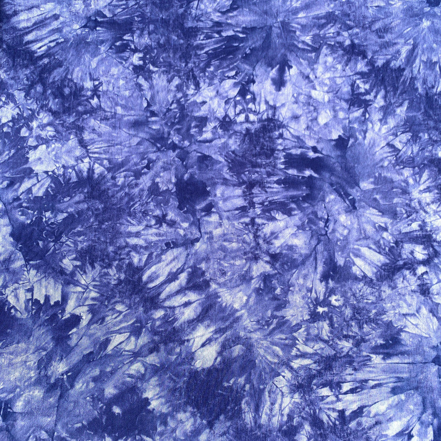 Bamboo Denim Blue Cloud Tie Dye | Spandex Jersey Knit | Eco-Friendly | By The Yard