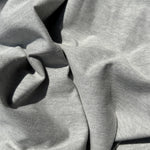 100% Cotton Jersey Heather Gray Knit Medium-Heavy Weight Eco-Friendly Fabric By The Yard 60″