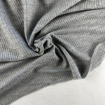 Cotton Brushed Thermal Fabric – Navy Blue 9 oz | Soft Waffle Knit 5% Spandex by the Yard