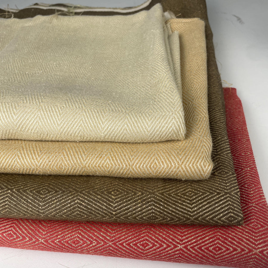 100% Italian Linen Heavy Jacquard Diamond 12 oz Upholstery/Apparel Fabric By The Yard 60″