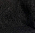 60" 100% Cotton Canvas 7 OZ Pitch Black Woven Fabric By the Yard