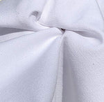 60" 100% Cotton Canvas 7 OZ Pitch White Woven Fabric By the Yard