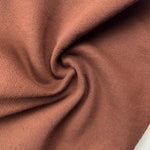 Heavy Cotton French Terry Brown Knit With Matching Jersey and Rib | 450 GSM/22 Oz French Terry Heavy Sweatshirt Fabric By The Yard