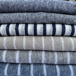 Striped Linen Jersey Knit 60″ Eco-Friendly Fabric By The Yard