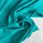 Blue Green Cotton Jersey Spandex 10 oz Medium Weight Eco-Friendly Sustainable Fabric By the Yard