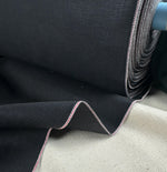 Black Selvedge Denim | Woven Fabric by the Yard | 470 GSM / 14 oz Denim | 32"-40" Wide