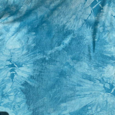 Bamboo Sky Blue & White Tie Dye | Spandex Jersey Knit | Eco-Friendly | By The Yard