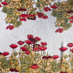 100% Cupro Georgette Japanese Lightweight Earthy flower Silk-like Fabric by the Yard - Luxury Material for Sewing, Dressmaking, and Crafts