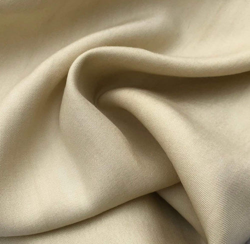 60" Beige 100% Lyocell Tencel Gabardine Twill Woven Fabric