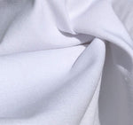 60" 100% Cotton Canvas 7 OZ Pitch White Woven Fabric By the Yard