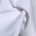 60" 100% Cotton Canvas 7 OZ Pitch White Woven Fabric By the Yard