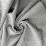Heavy Cotton French Terry Heather Gray Knit With Matching Jersey and Rib | 450 GSM/22 Oz French Terry Heavy Sweatshirt Fabric By The Yard