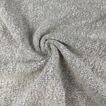 Double-Sided French Terry Striped Gray Fabric by the Yard | 15 Oz/340 GSM – Reversible Knit for Hoodies, Sweatshirts, Loungewear & More