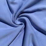 Cotton Fleece Riptide With Matching Rib Medium Weight | 400 GSM/ 12 OZ Knit Sweatshirt Fabric By The Yard