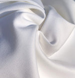 60" 100% Pima Cotton Twill 6 OZ Tight Weave White Woven Fabric
