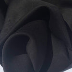 60" 100% Lyocell Tencel Gabardine Twill Black Woven Fabric