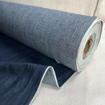 Selvedge Japanese Simple Dark Blue Denim | Woven Fabric by the Yard | 340 GSM/11 oz Denim | Textured Denim for Jeans, Jackets & Shirts