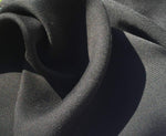 60" Jet Black 100% Lyocell Tencel Gabardine Twill Woven Fabric