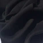 60" 100% Lyocell Tencel Gabardine Twill Black Woven Fabric