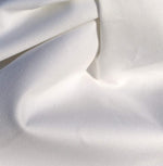 60" 100% Pima Cotton Twill 6 OZ Tight Weave White Woven Fabric