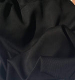 60" 100% Lyocell Tencel Gabardine Twill Black Woven Fabric